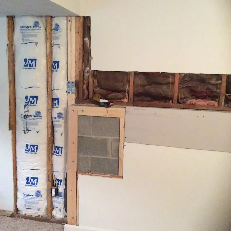 Wall insulation replacement during Basement Flood Cleanup in Mableton